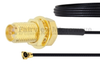 RP SMA Female Bulkhead to HMCX32 1.2 Plug Cable 0.81mm Coax in 3 Inch and RoHS Compliant - FMCA1022-3 - Fairview Microwave Inc.