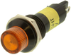 Panel Mount Indicator, Led, 12Mm, Yellow, 12V; Led Color Dialight - 33M6306 - Newark, An Avnet Company