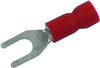 Terminal, Spade/fork, #6, Crimp, Red; Product Range Multicomp Pro - 34P2373 - Newark, An Avnet Company