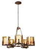 Light Single Tier Chandelier - F2689/5RBZ - Murray Feiss Lighting