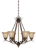29026-BBZ Mid. Chandeliers-Glass Up - 360197 - Capital Lighting, Inc.