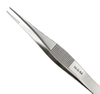 Excelta Three Star Utility Tweezers 10G-SA - Stainless Steel Straight Medium Point Tip - 0.01 in Tip Width - 4 3/8 in Length - 0.01 in Thick - EXCELTA 10G-SA - R. S. Hughes Company, Inc.