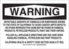 Brady B-555 Aluminum Rectangle White Chemical, Biohazard, Hazardous & Flammable Material Sign - 14 in Width x 10 in Height - 18190 - 754473-16511 - R. S. Hughes Company, Inc.