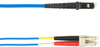 10m (32.8ft) LCMTRJ BL OM1 MM Fiber Patch Cable INDR Zip OFNR -- FOCMR62-010M-LCMT-BL - Image