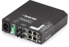 Hardened PoE PSE Switch (4)10BaseT/100BaseTX RJ-45 (2)Multimode ST - LPH240A-H-2ST - Black Box