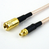 MMCX Plug (Male) to SMB Plug (Male) Cable RG-316 Coax Up To 2 GHz, 1.35 VSWR in 12 Inch - FMC0916315-12 - Fairview Microwave Inc.
