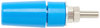Connector, 4Mm Jack, 32A, Blue; Gender Pomona - 37AH8853 - Newark, An Avnet Company