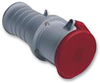 Conn, Mains Socket, 63A, 415V, Red; Current Rating Abb - 41X2856 - Newark, An Avnet Company