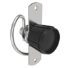 Compression Latch, Self-Adjusting, Medium Size with Spacer, No Restriction, Knob, Rivet/Screw  Installation, Smooth Spring, Steel, Zinc Plated, Bright -- 57-10-403-10 - Image