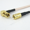 SMB Plug (Male) to RA SMB Plug (Male) Cable RG316 Coax Up To 3 GHz in 12 Inch - FMC1626315-12 - Fairview Microwave Inc.