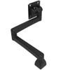 Monitor Mount, Tilt & Swivel, Double Arm, Aluminum Alloy, Powder Coat, Black - AV-D32-46D123-50 - Southco