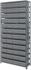 Open Shelving, 13Shelves, 48Bins, Grey; Shelving Unit Type Quantum Storage - 44AC8882 - Newark, An Avnet Company