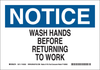 Brady B-586 Paper Rectangle White Smoking Not Permitted Sign - 14 in Width x 10 in Height - TEXT: NOTICE THIS IS A SMOKE FREE FACILITY - 116074 - 754473-18717 - R. S. Hughes Company, Inc.