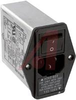 EMI POWER LINE FILTER, MULTI FUNCTION MODULE, W/IEC CONN, SINGL FUSE, W/VOLT SEL - 70133403 - Allied Electronics, Inc.