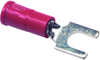 Terminal, Spade/fork, #8, Crimp, Red; Product Range Multicomp - 14T2235 - Newark, An Avnet Company