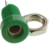 Banana Jack, 15A, Stud, Green; Gender Abbatron Hh Smith - 82T5287 - Newark, An Avnet Company