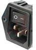 Filter, Power Entry Module, 15 A, w/Pre-Connected Terminals, Snap-In - 70185971 - Allied Electronics, Inc.