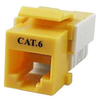 Cat6 RJ45 Modular Keystone Jack, 110 Style, Yellow - 43-312YL - Computer Network Accessories, Inc.