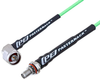N Male Right Angle to SMA Female Bulkhead Low Loss Cable 60 Inch Length Using PE-P160LL Coax - PE3C5280-60 - Pasternack