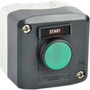 Switch, Push Button, ONE HOLE ENCLOSURE, FLUSH BLACK, 1 NO, MARKED START -- 70007388