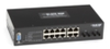 Hardened Managed Ethernet Switch, 12-Port 10/100BASE-TX + 2-Port 100BASE-FX ST® Multimode (2 km) - LEH812-2MMST - Visual Sound, Inc.