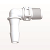Elbow Connector, Barbed, White - N4E830 - Qosina Corp.