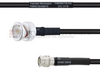 BNC Male to SMA Male MIL-DTL-17 Cable M17/28-RG58 Coax in 12 Inch - FMHR0116-12 - Fairview Microwave Inc.