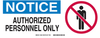 Admittance Sign - 95284 - Brady Corporation