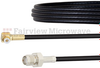 Snap-On RA MMBX Plug to SMA Female Cable RG174 Coax in 18 Inch - FMCA1447-18 - Fairview Microwave Inc.