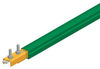 Safe-Lec 2 Conductor Bar 400A Copper, Green PVC Cover, w/ Splice Joint, 4.5M -- XA-310502-J - Image