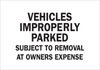 Brady B-120 Fiberglass Reinforced Polyester Rectangle White Parking Restriction, Permission & Information Sign - 20 in Width x 14 in Height - 75219 - 754476-75219 - R. S. Hughes Company, Inc.