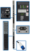 10kW 3-Phase Monitored PDU, 200/208/240V Outlets (42 C13 & 6 C19), IEC-309 30A Blue, 3 ft. Cord, 0U Vertical, TAA -- PDU3VN3G30