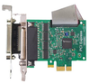 4xRS232 PCIe Serial Port Card with LPT Parallel Port for Printer Low profile - PX-263 - Brainboxes Limited