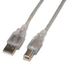 6' USB 2.0 Cable, A-B, M-M, Clear - 150112CL - Computer Network Accessories, Inc.