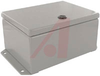 Enclosure;NEMA12,13,4;Steel;SingleDoor;Gray;1/4TurnLatch;Incl.Panel;8x6x3.5in - 70166789 - Allied Electronics, Inc.