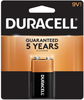 Battery, Alkaline Manganese Dioxide, 9V, 6Lr61; Battery Voltage Duracell - 65W8053 - Newark, An Avnet Company
