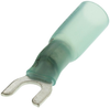 Terminal, Spade/fork, #8, Crimp, Blue; Product Range Multicomp - 92N3593 - Newark, An Avnet Company