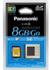 Panasonic 8GB SDHC Memory Card with Class 6 Performance; 20MB per Second -- RP-SDV08GU1K