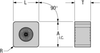 Square Rough Stuff Insert - SNGX-453-RS - Greenleaf Corporation
