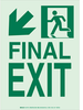 Glow-In-The Dark Safety Guidance Sign - NYC Approved - 81719 - Brady Corporation