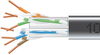 1,000Ft CAT6 Solid Bulk Cable 550-MHZ UTP Black CMP Plenum, Box -- EYN881B-PB-1000 - Image