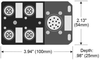 Single Key (M12) Micro-Link Dist Box, 4 Outlet, 10M cable -- 3400012 - Image
