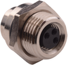 Sensor Connector, M8, Rcpt, 3Pos, Panel; Product Range Norcomp - 76Y0135 - Newark, An Avnet Company