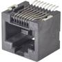 Conn Modular Jack F 8 POS 1.27mm Solder RA SMD 8 Terminal 1 Port T/R -- 44-73304-111LF - Image