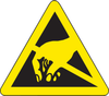 Brady B-946 Black on Yellow Triangle Vinyl Static Warning Label - 1 in Width - 1 in Height - 60201 - 754476-60201 - R. S. Hughes Company, Inc.