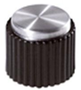 Round Knurled Knob W/ Arrow Ind, 6.35Mm; Shaft Type Ehc (Electronic Hardware) - 34C8820 - Newark, An Avnet Company