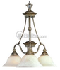 Three-Light Chandelier Fixture - P4007-86 - bulbs.com