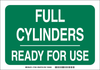 Brady B-946 White on Green Self-Adhesive Pipe Marker - 7 in Height - 10 in Length - 17953 - 754473-16471 - R. S. Hughes Company, Inc.