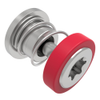 Captive Screw, M3 X 0.5 Thread, Press-in, TORX®, Smooth Red Knob - 52-A36-51-4-013 - Southco