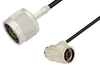 N Male to N Male Right Angle Cable 36 Inch Length Using PE-C100-LSZH Coax - PE38934-36 - Pasternack